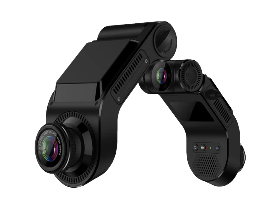 A car collision representing an emergency where the GD05's dedicated SOS button is crucial.